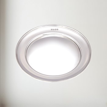 Medium Polished Finish Pewter Plate Polished Pewter Plate