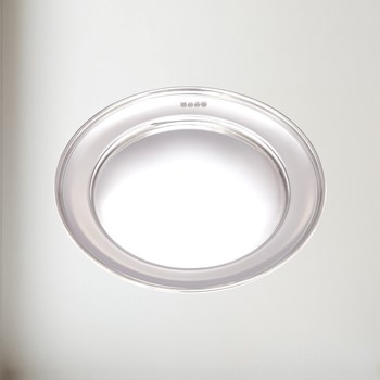 Medium Polished Finish Pewter Plate Polished Pewter Plate