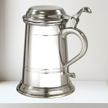 509XL 1 pint Balmoral X range Lidded Pewter Tankard