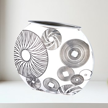 Millstones large round vase