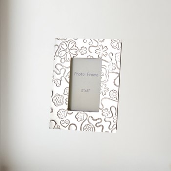 Yorkshire Rose Pewter 2"X3" Mini Picture Frame