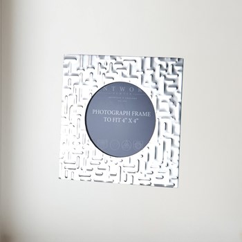 Small Metropolitan 4"X4" Pewter Picture Frame Small Metropolitan 4"X4" Pewter Picture Frame