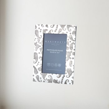 Paisley pewter picture Frame