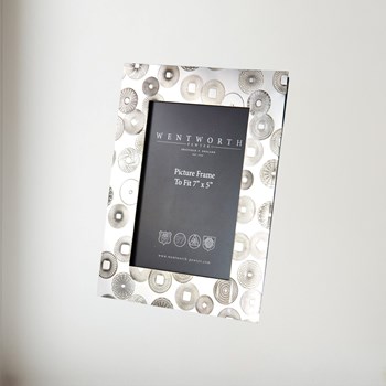 Large Millstones Pewter 7"X5" Picture Frame Large Millstones Pewter 7"x5" Picture frame