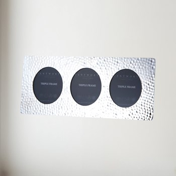 Triple Hammered Pewter Frame