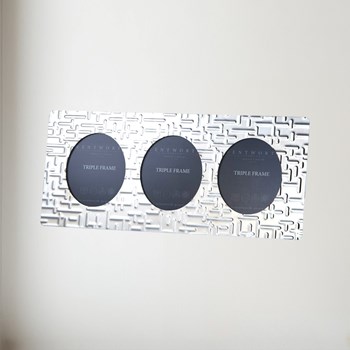 Triple Metropolitan Pewter Frame