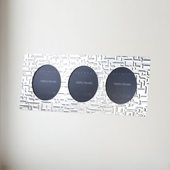 Triple Metropolitan Pewter Frame Triple Metropolitan Pewter Frame