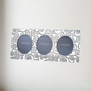 Tree of Life Pewter Triple Frame