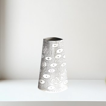 Ovals Pewter Budvase