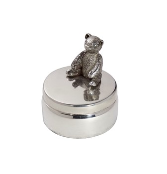 Teddy Pewter Trinket Box