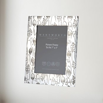 Large Leaf 7"X5" Pewter Picture Frame Large Leaf 7"x5" Pewter Picture Frame