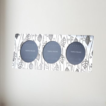 Triple Leaf Pewter Frame