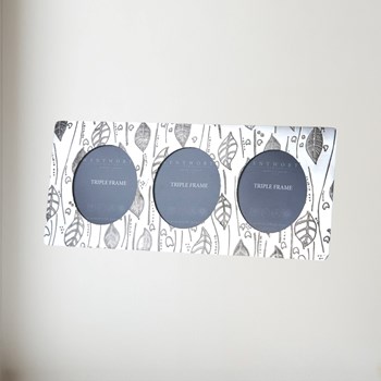 Triple Leaf Pewter Frame Triple Leaf Pewter Frame