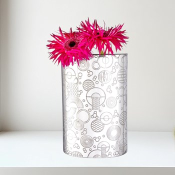Retro "D" Pewter Large Vase