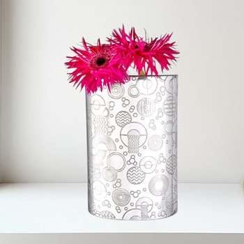 Retro "D" Pewter Large Vase