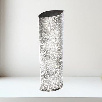 Love Skull Pattern Pewter Vase