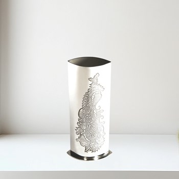 Single Paisley Pewter Budvase