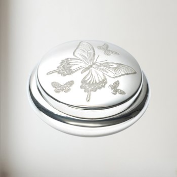 Butterfly Pewter Trinket Box