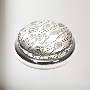 Leaf Pewter Trinket Box Leaf Pewter Trinket Box