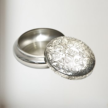 Love Skull Pewter Trinket Box