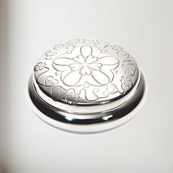 Yorkshire Rose pewter trinket Box