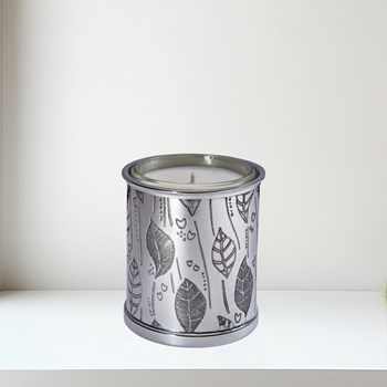 Leaf Pewter Candle Votive