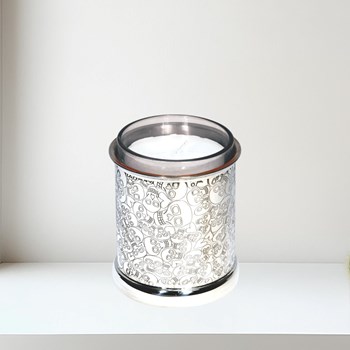 Love Skull Pewter Candle Votive Love Skull pewter candle votive