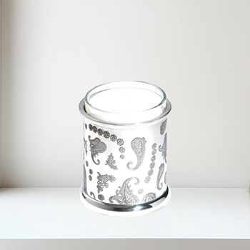 Paisley Pewter Candle Votive Holder