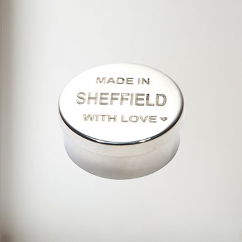 Made in Sheffield Small Pewter Trinket Pill Box