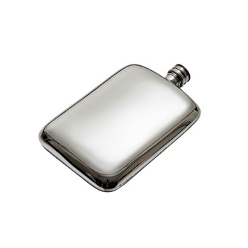 10oz Plain Pewter Pocket Flask