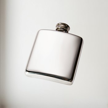 2oz Plain Pocket Flask 2oz Plain Pewter Pocket Flask