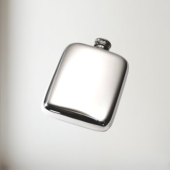 4oz Plain Pewter Pocket Flask