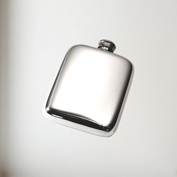 4oz Plain Pewter Pocket Flask