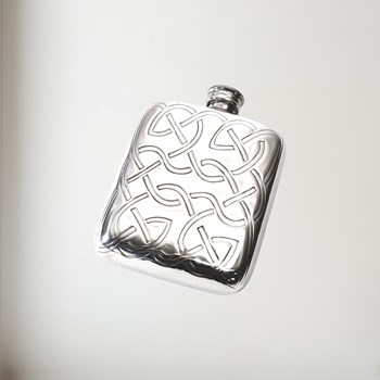 Celtic Knot 4oz pewter pocket flask