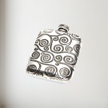 Tree of Life 4oz pewter Pocket Flask