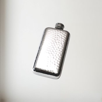 3oz Hammered Pewter Pocket Flask 3oz hammered pocket flask