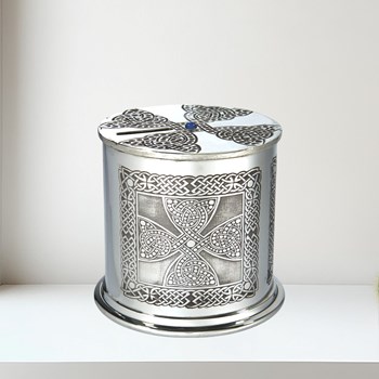 Celtic Cross Pewter Money Box