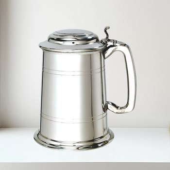 Standard Lidded One Pint Pewter Tankard Standard Lidded 1 pint pewter Tankard