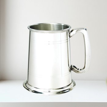 Double lined Pewter 1 pint Tankard