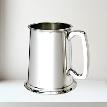 Plain Standard 1 pint Pewter Tankard