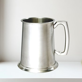 Standard Satin One Pint Pewter Tankard Satin Finished 1 pint Pewter Tankard