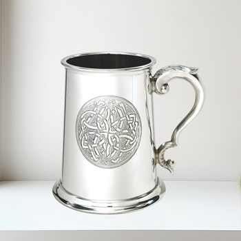 Celtic Circle One Pint Pewter Tankard Celtic circle 1 Pint Pewter tankard