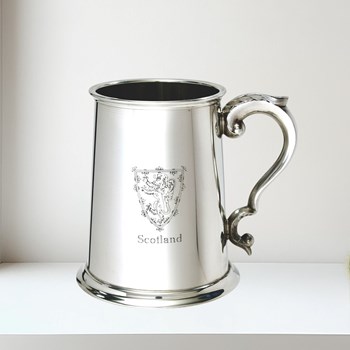 Lion of Scotland 1 pint pewter Tankard