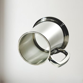 Standard Plain Glass Base 1 pint pewter Tankard