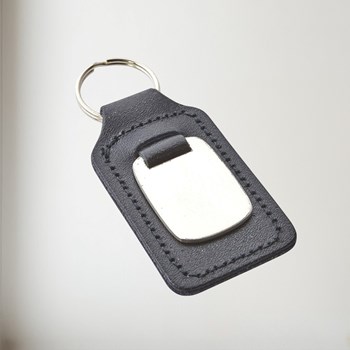 Leather And Stainless Steel Keyring Leather and stainless steel keyring
