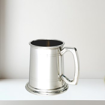 Half Pint Double lined pewter Tankard