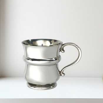 Thistle Shaped Quarter pint pewter baby Mug