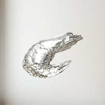 Cast Pewter Prawn Ornament Cast Pewter Prawn ornament