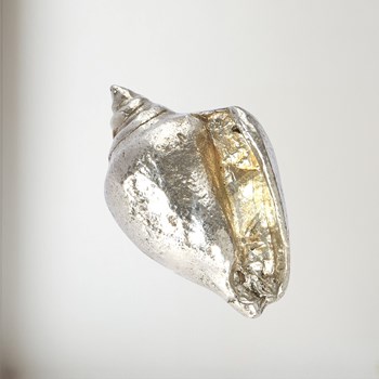 Cast pewter Large Sea snail ornament