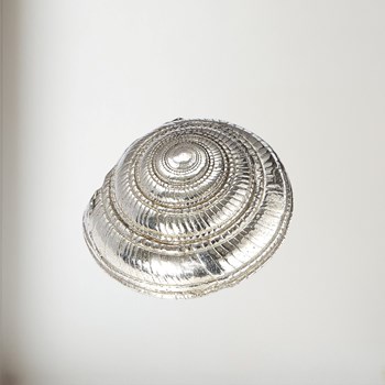 Cast Pewter Large Flat Spiral ornament